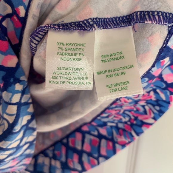 Lilly Pulitzer size small 3/4 sleeve Sophie shift - Picture 5 of 5